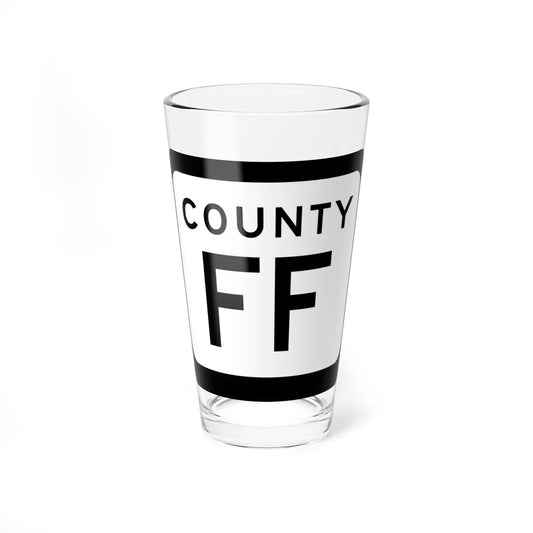 WIS County FF (Wisconsin) (Road Sign) Pint Glss 16oz 16oz - Go Mug Yourself