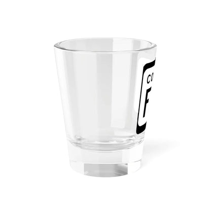 WIS County FFF (Wisconsin) (Road Sign) Shot Glass 1.5oz - Go Mug Yourself