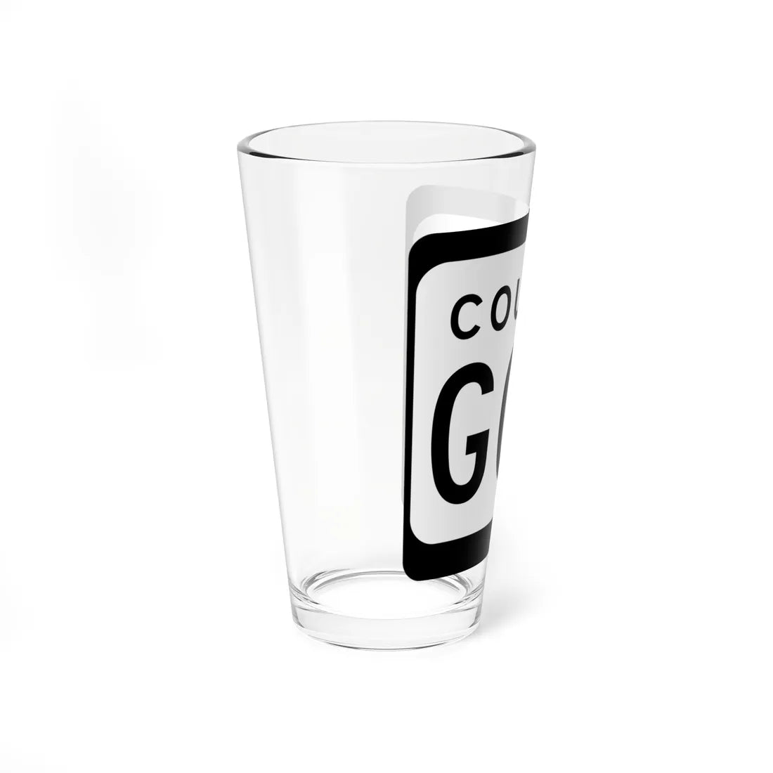 WIS County GGG (Wisconsin) (Road Sign) Pint Glss 16oz - Go Mug Yourself