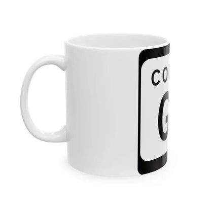 WIS County GV (Wisconsin) (Road Sign) White Coffee Mug - Go Mug Yourself