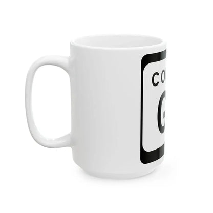 WIS County GV (Wisconsin) (Road Sign) White Coffee Mug - Go Mug Yourself