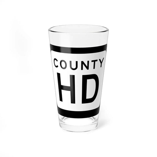 WIS County HD (Wisconsin) (Road Sign) Pint Glass 16oz 16oz - Go Mug Yourself