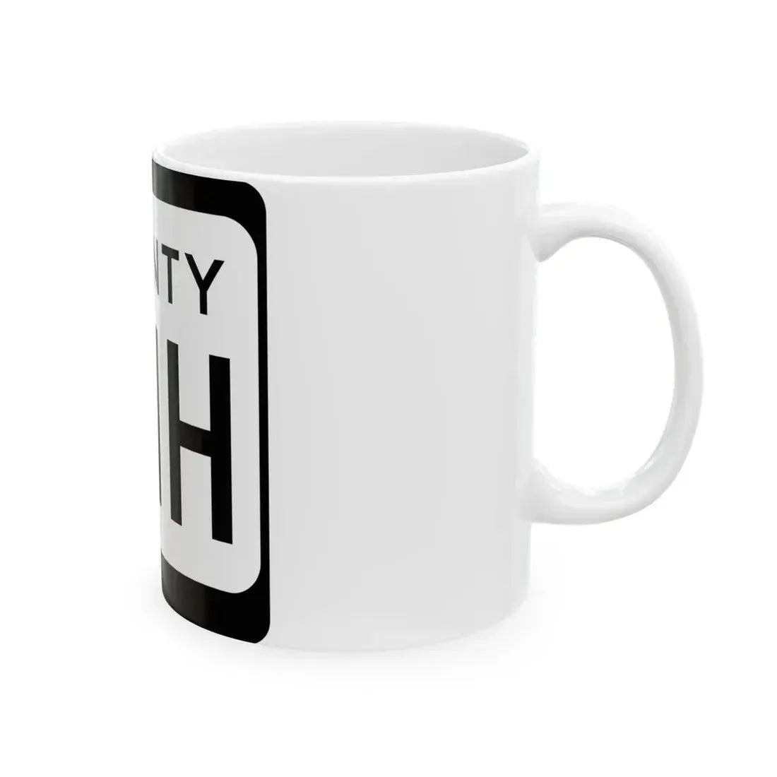 WIS County HHH (Wisconsin) (Road Sign) White Coffee Mug - Go Mug Yourself