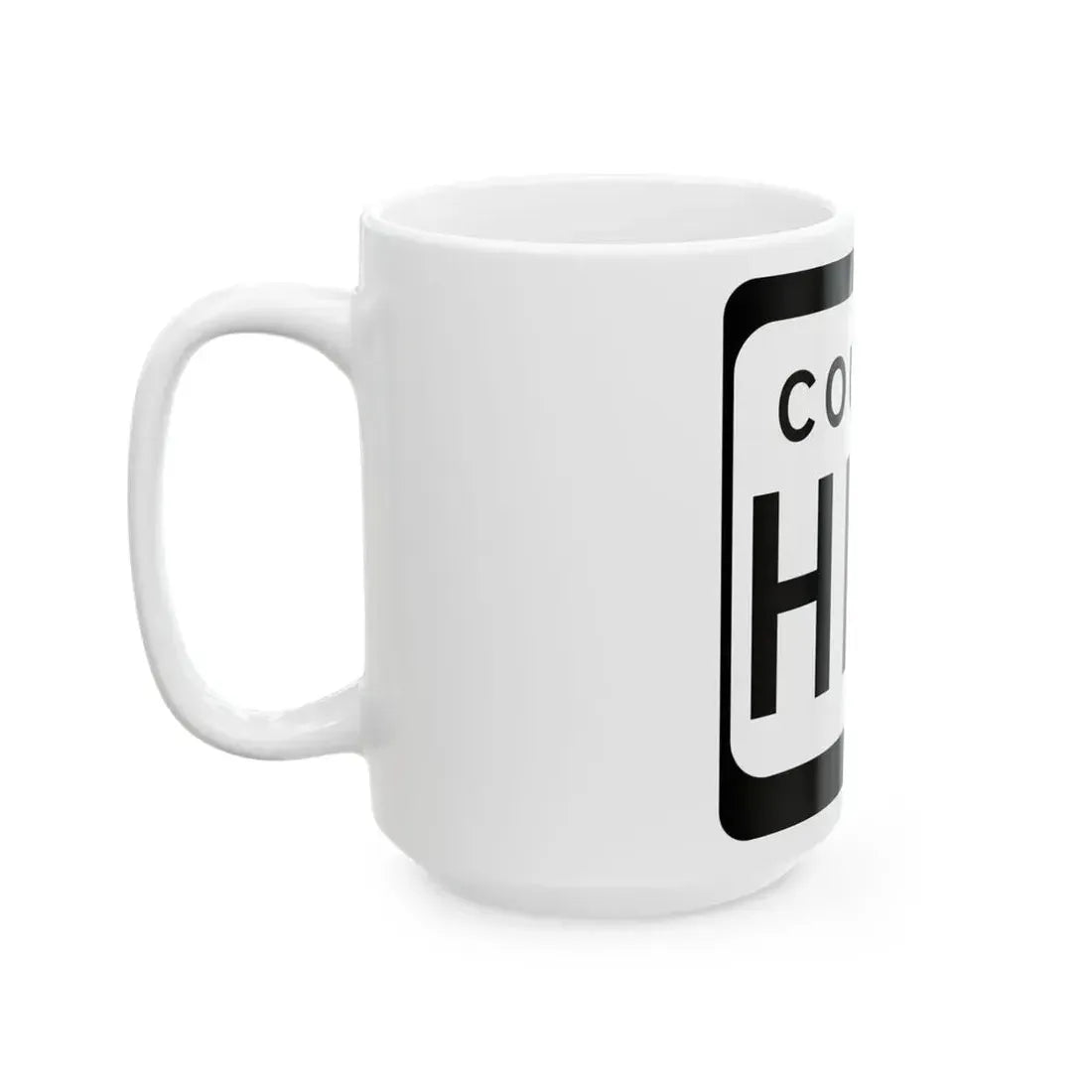 WIS County HHH (Wisconsin) (Road Sign) White Coffee Mug - Go Mug Yourself