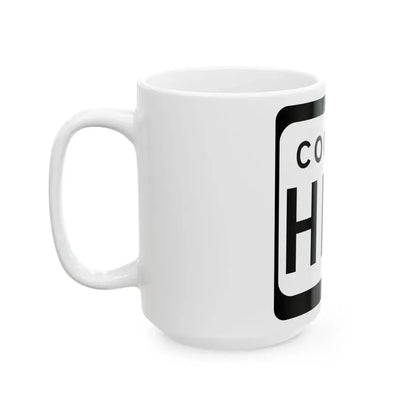 WIS County HHH (Wisconsin) (Road Sign) White Coffee Mug - Go Mug Yourself