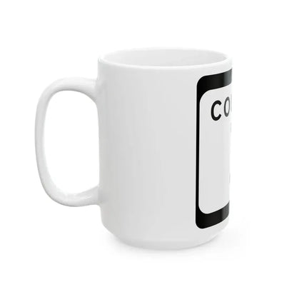 WIS County I (Wisconsin) (Road Sign) White Coffee Mug - Go Mug Yourself