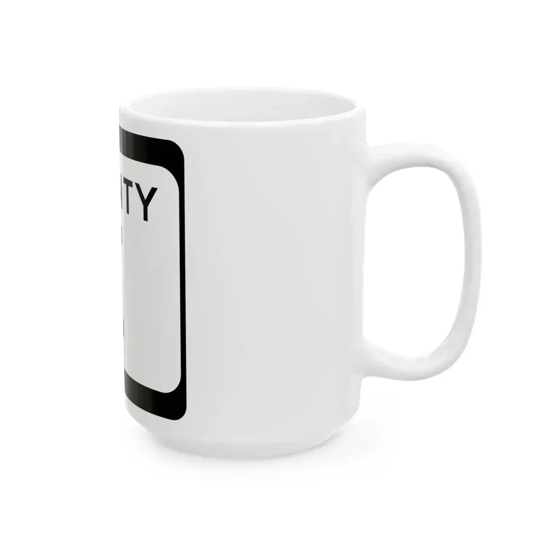 WIS County I (Wisconsin) (Road Sign) White Coffee Mug - Go Mug Yourself