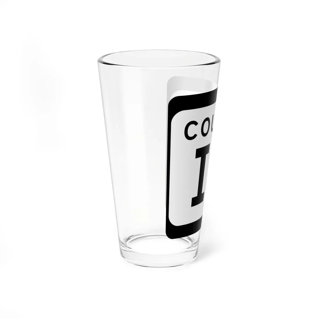 WIS County ID (Wisconsin) (Road Sign) Pint Glass 16oz - Go Mug Yourself