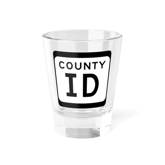 WIS County ID (Wisconsin) (Road Sign) Shot Glass 1.5oz 1.5oz - Go Mug Yourself