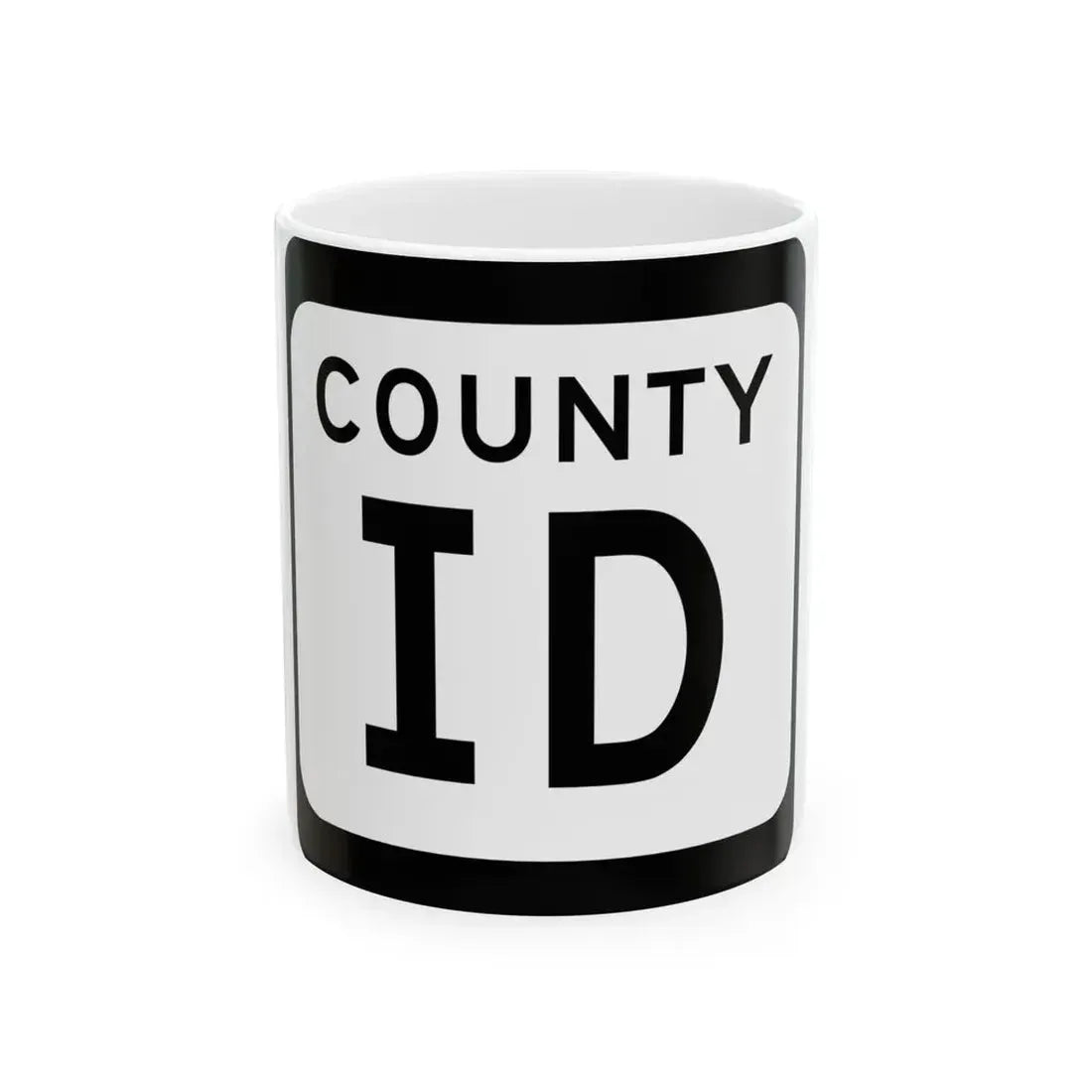 WIS County ID (Wisconsin) (Road Sign) White Coffee Mug 11oz - Go Mug Yourself