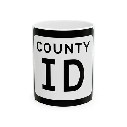 WIS County ID (Wisconsin) (Road Sign) White Coffee Mug 11oz - Go Mug Yourself