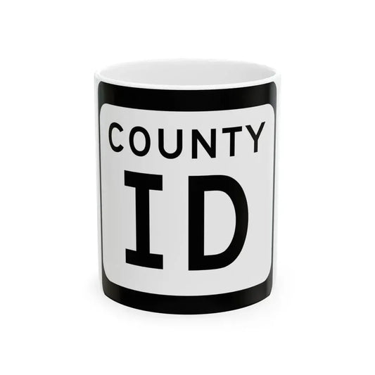 WIS County ID (Wisconsin) (Road Sign) White Coffee Mug 11oz - Go Mug Yourself