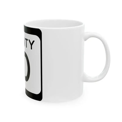 WIS County ID (Wisconsin) (Road Sign) White Coffee Mug - Go Mug Yourself