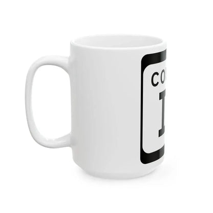 WIS County II (Wisconsin) (Road Sign) White Coffee Mug - Go Mug Yourself