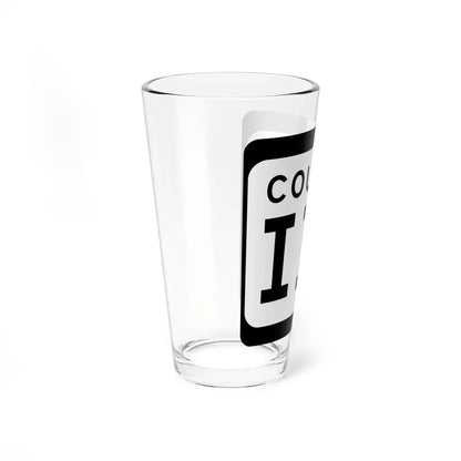 WIS County III (Wisconsin) (Road Sign) Pint Glass 16oz - Go Mug Yourself