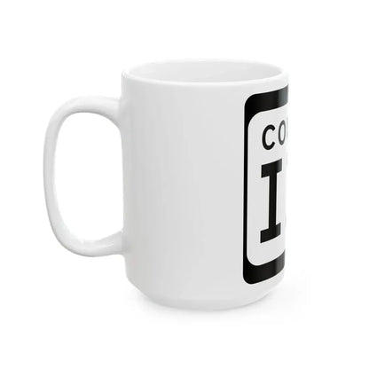 WIS County III (Wisconsin) (Road Sign) White Coffee Mug - Go Mug Yourself