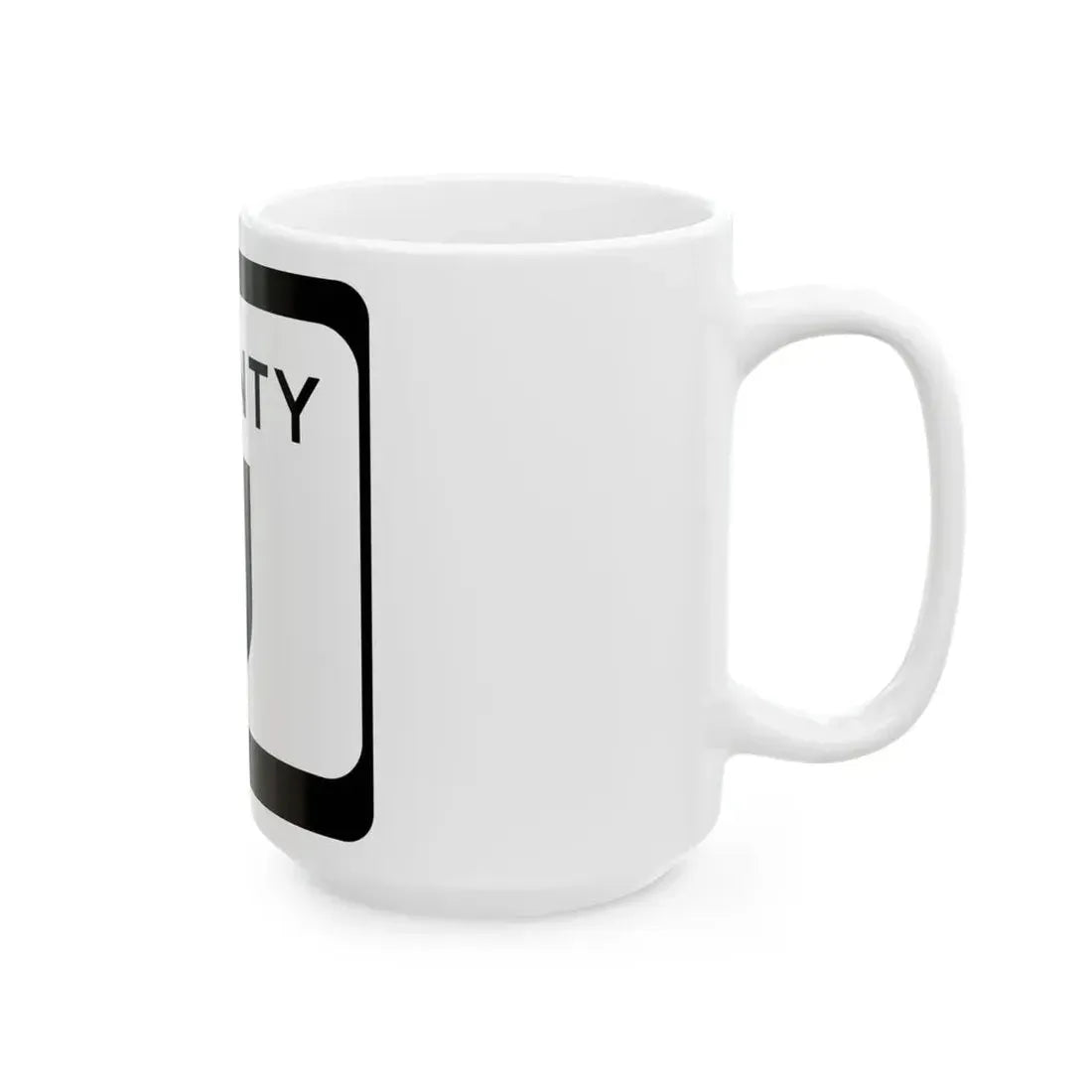 WIS County J (Wisconsin) (Road Sign) White Coffee Mug - Go Mug Yourself