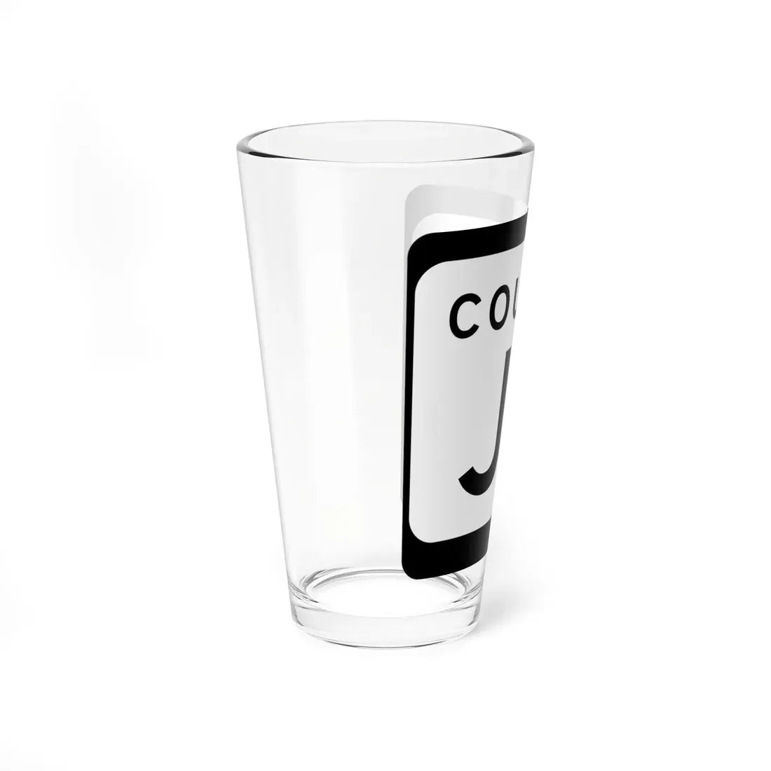 WIS County JJ (Wisconsin) (Road Sign) Pint Glass 16oz - Go Mug Yourself