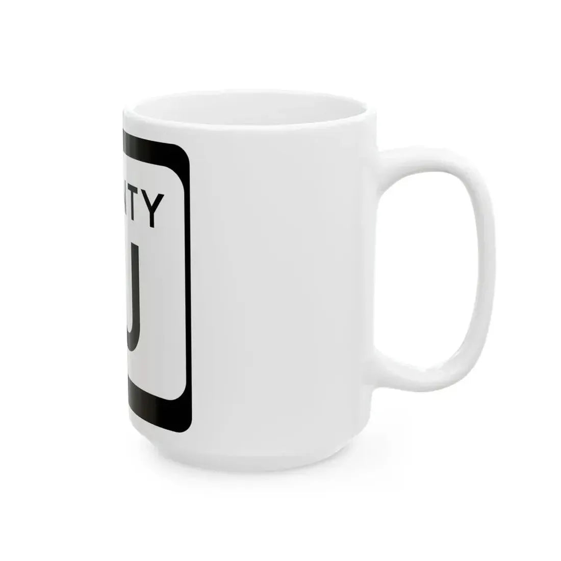 WIS County JJ (Wisconsin) (Road Sign) White Coffee Mug - Go Mug Yourself