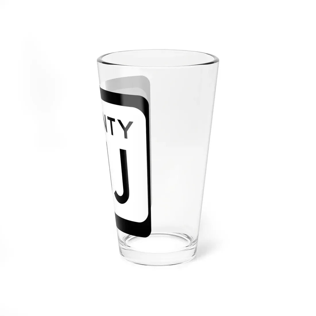 WIS County JJJ (Wisconsin) (Road Sign) Pint Glass 16oz - Go Mug Yourself