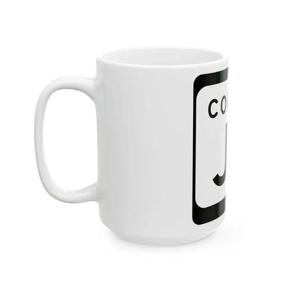 WIS County JK (Wisconsin) (Road Sign) White Coffee Mug - Go Mug Yourself
