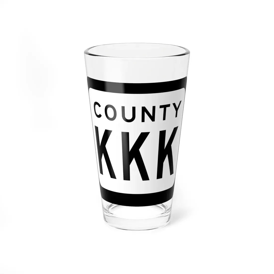 WIS County KKK (Wisconsin) (Road Sign) Pint Glass 16oz 16oz - Go Mug Yourself