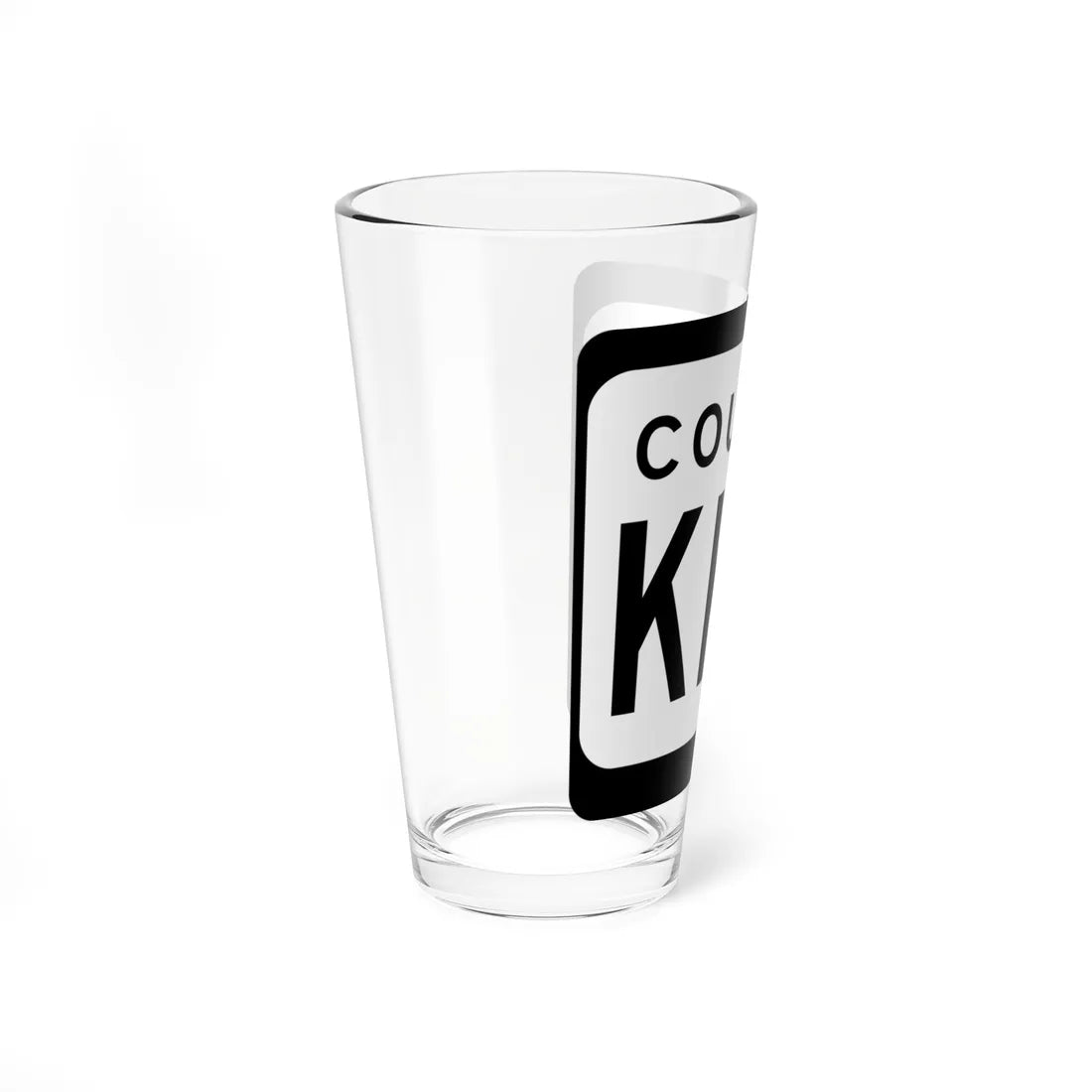 WIS County KKK (Wisconsin) (Road Sign) Pint Glss 16oz - Go Mug Yourself