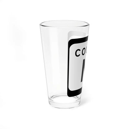 WIS County M (Wisconsin) (Road Sign) Pint Glss 16oz - Go Mug Yourself