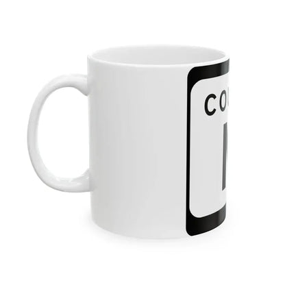 WIS County M (Wisconsin) (Road Sign) White Coffee Mug - Go Mug Yourself