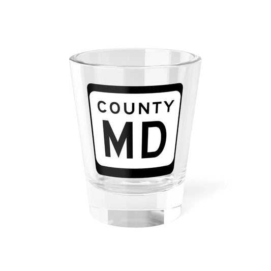 WIS County MD (Wisconsin) (Road Sign) Shot Glass 1.5oz 1.5oz - Go Mug Yourself