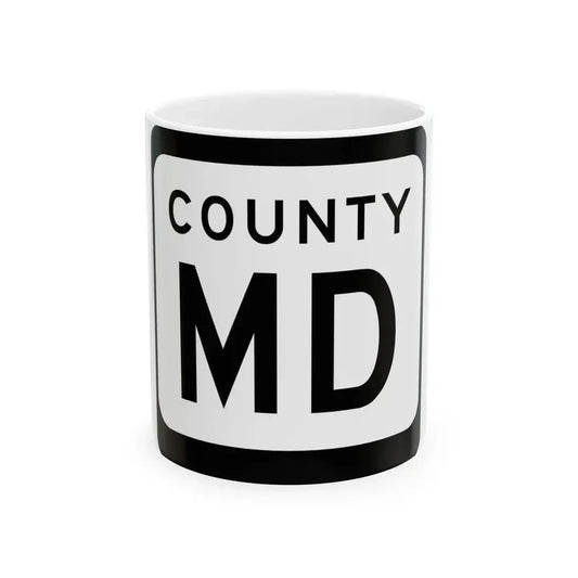 WIS County MD (Wisconsin) (Road Sign) White Coffee Mug 11oz - Go Mug Yourself