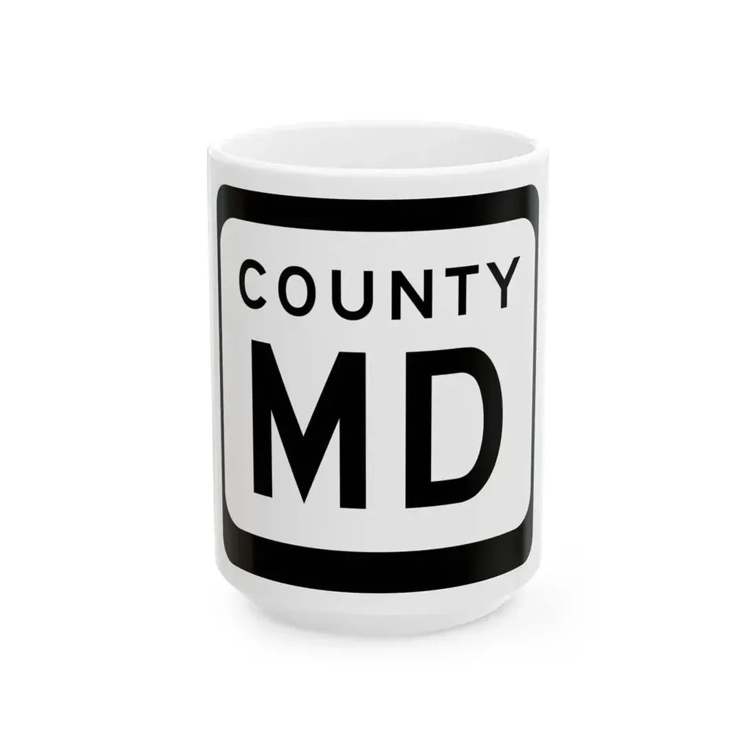WIS County MD (Wisconsin) (Road Sign) White Coffee Mug 15oz - Go Mug Yourself