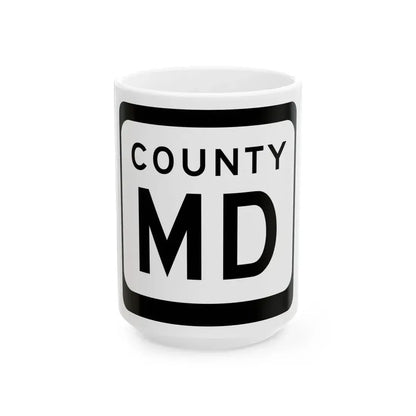 WIS County MD (Wisconsin) (Road Sign) White Coffee Mug 15oz - Go Mug Yourself