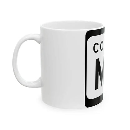 WIS County MD (Wisconsin) (Road Sign) White Coffee Mug - Go Mug Yourself