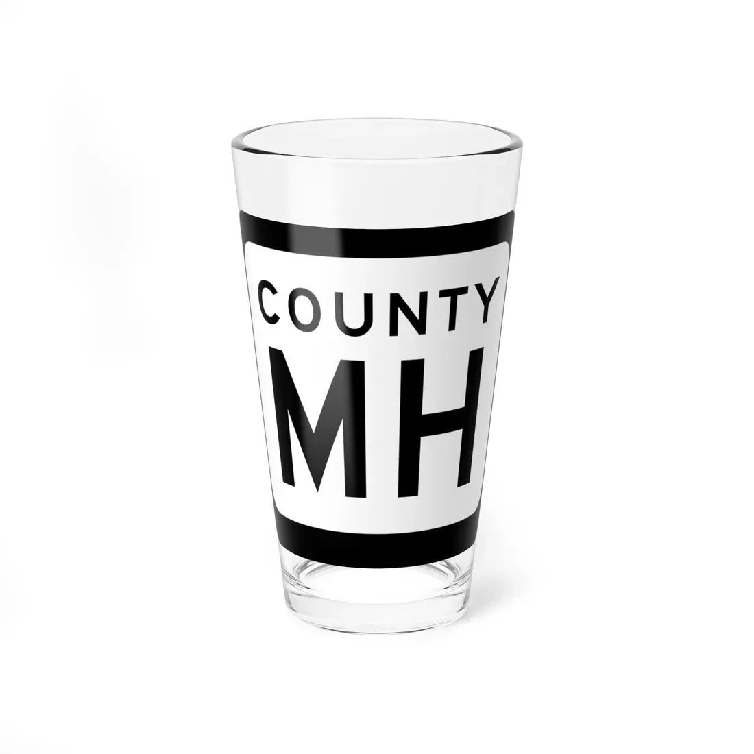 WIS County MH (Wisconsin) (Road Sign) Pint Glass 16oz 16oz - Go Mug Yourself