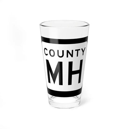 WIS County MH (Wisconsin) (Road Sign) Pint Glass 16oz 16oz - Go Mug Yourself