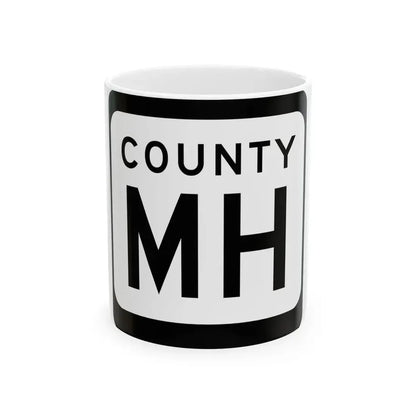 WIS County MH (Wisconsin) (Road Sign) White Coffee Mug 11oz - Go Mug Yourself