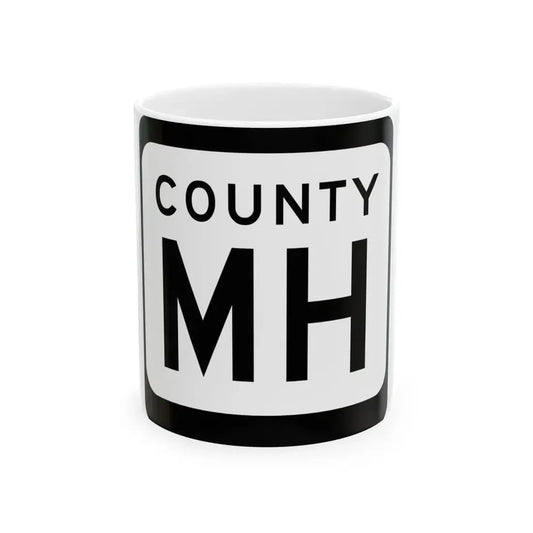 WIS County MH (Wisconsin) (Road Sign) White Coffee Mug 11oz - Go Mug Yourself