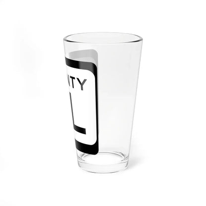 WIS County ML (Wisconsin) (Road Sign) Pint Glass 16oz - Go Mug Yourself