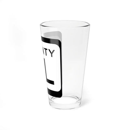 WIS County ML (Wisconsin) (Road Sign) Pint Glss 16oz - Go Mug Yourself