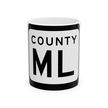 WIS County ML (Wisconsin) (Road Sign) White Coffee Mug 11oz - Go Mug Yourself