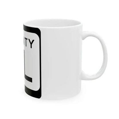 WIS County ML (Wisconsin) (Road Sign) White Coffee Mug - Go Mug Yourself