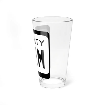 WIS County MMM (Wisconsin) (Road Sign) Pint Glss 16oz - Go Mug Yourself