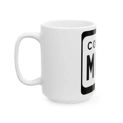 WIS County MMM (Wisconsin) (Road Sign) White Coffee Mug - Go Mug Yourself