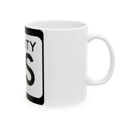 WIS County MS (Wisconsin) (Road Sign) White Coffee Mug - Go Mug Yourself