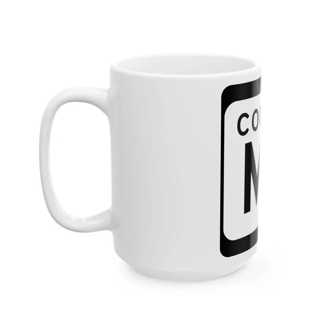 WIS County MS (Wisconsin) (Road Sign) White Coffee Mug - Go Mug Yourself