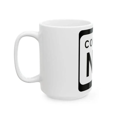 WIS County NN (Wisconsin) (Road Sign) White Coffee Mug - Go Mug Yourself