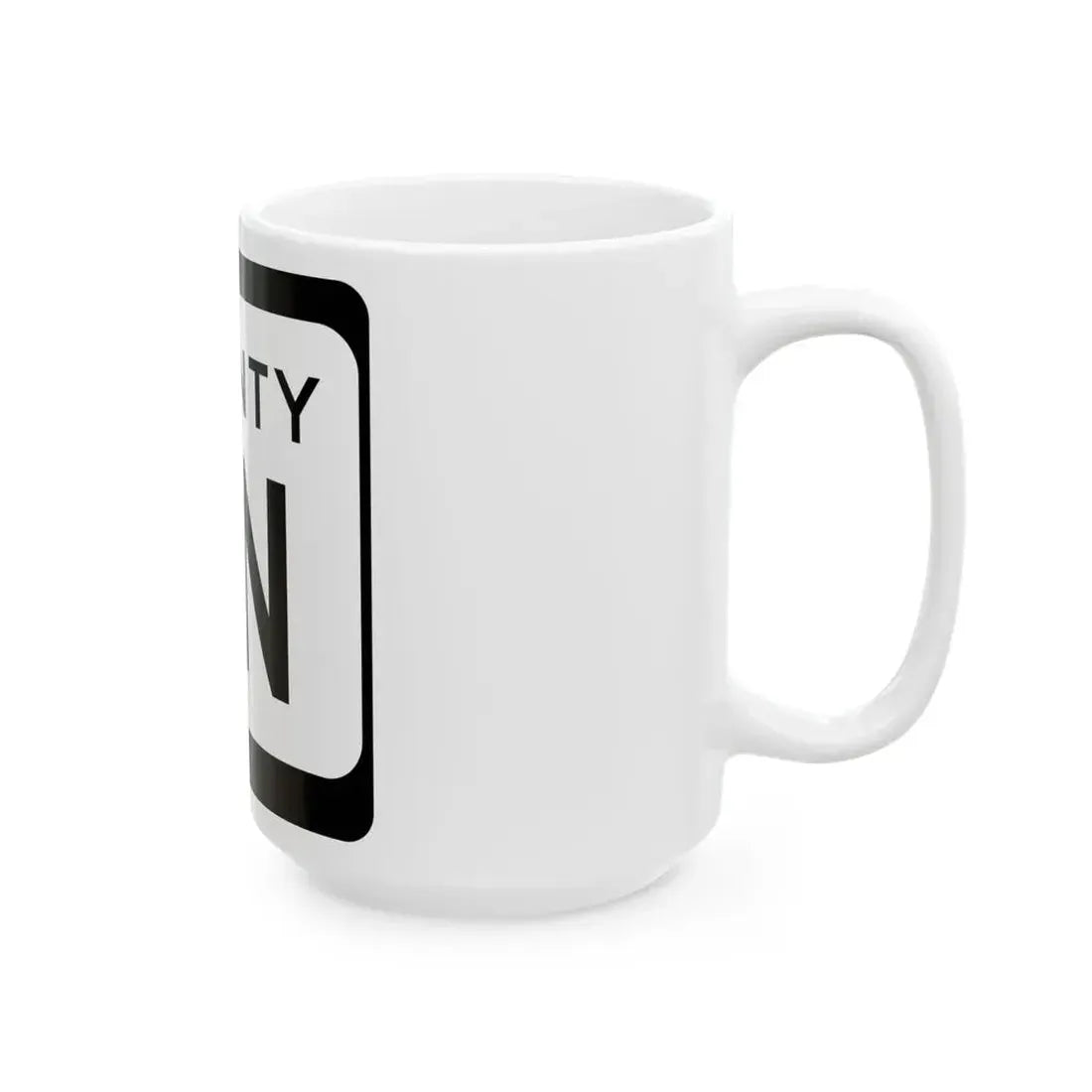 WIS County NN (Wisconsin) (Road Sign) White Coffee Mug - Go Mug Yourself