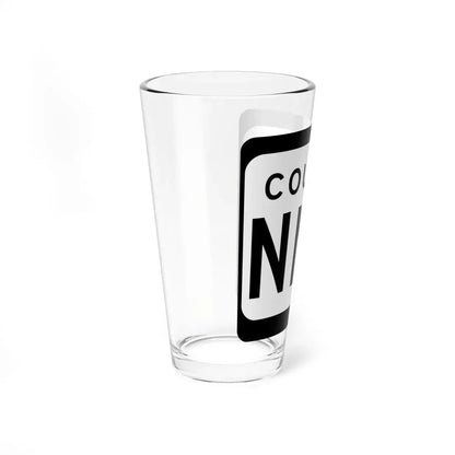 WIS County NNN (Wisconsin) (Road Sign) Pint Glass 16oz - Go Mug Yourself