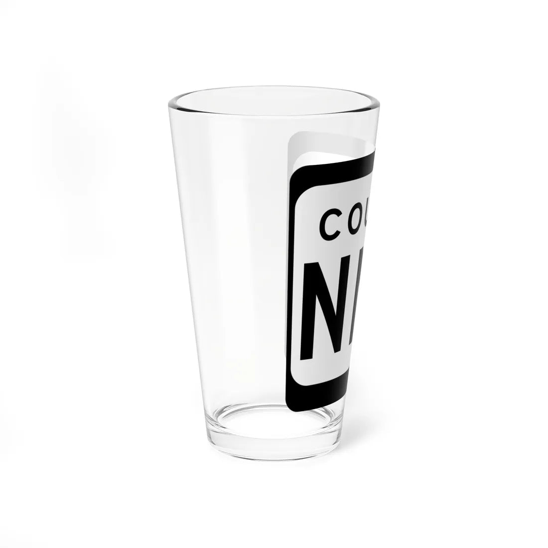 WIS County NNN (Wisconsin) (Road Sign) Pint Glss 16oz - Go Mug Yourself